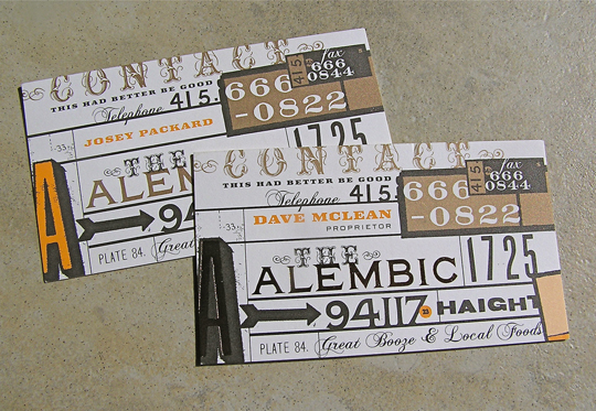 The Alembic’s Business Card