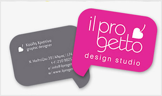 Post image for Il Progetto’s Speech Balloon Business Card