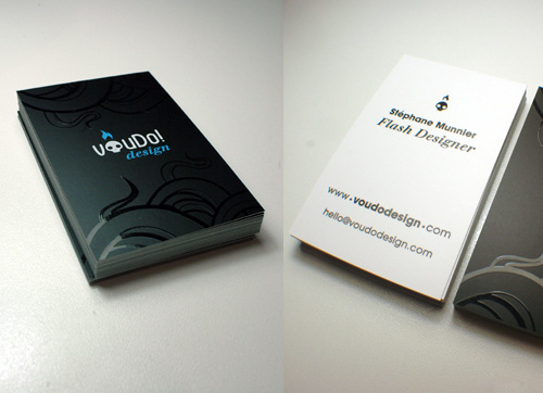 Voudo Design’s Glossy and Matte Business Card