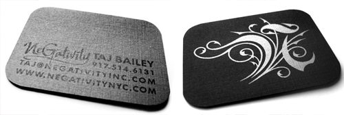 Negativity NYC Business Card