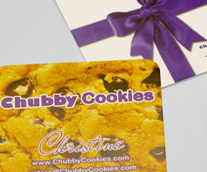 Chubby Cookie's Chubby Business Card