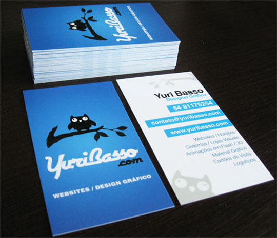 Yuri Basso’s Graphic Design Business Card