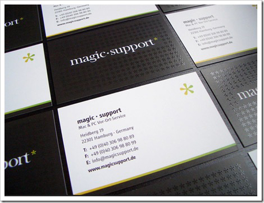 Post image for Magic Support’s Textured Business Card