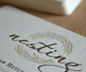 Nesting LLC's Letter Pressed Business Card