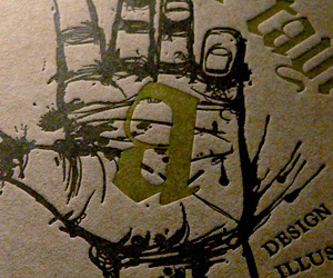 Adam Taylor's Letterpress Business Card