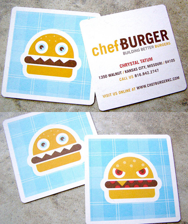 Chefburger's Cute Business Card