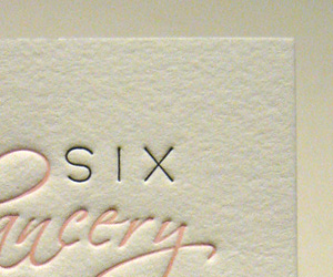 Six Chancery Lane’s Letterpress Card