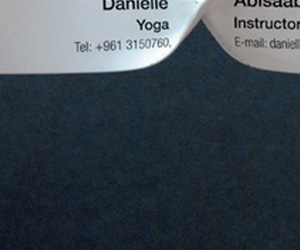 Danielle Abisaab’s Yoga Bending Business Card