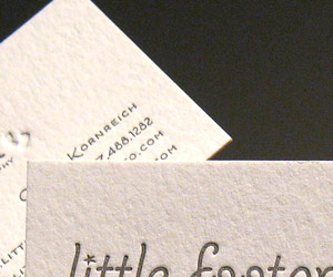 Little Footprints Photography's Business Card