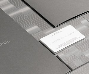 Crown Metropol's Minimalist Business Card & Stationary