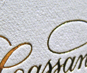 Cassandre Snyder Events LetterPress Business Card