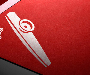 Kazoo Marketing's Red Business Card