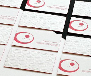 Tonic's Textured Business Card