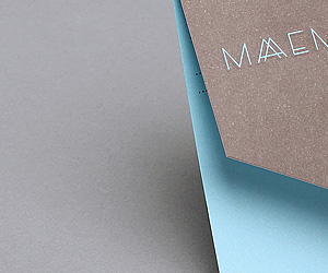 Maaemo's unique restaurant business card