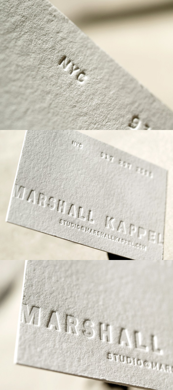 Marshall Kappel's Letterpress Business Card