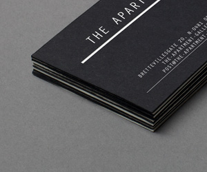 The Apartment Gallery’s Minimalist Business Cards
