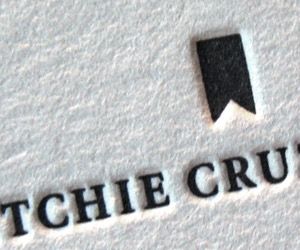 Ritchie Cruz Designs' Letterpress Business Card