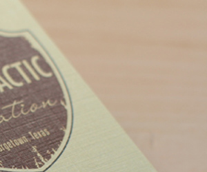 The Chiropractic Station's Textured Business Card