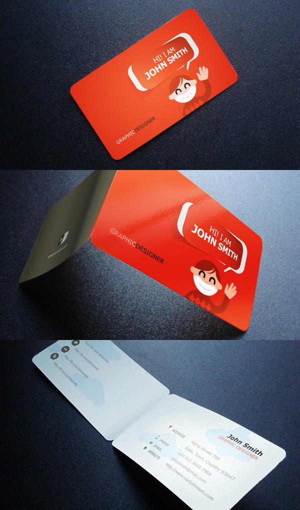 Free Business Card Template by PixeDen