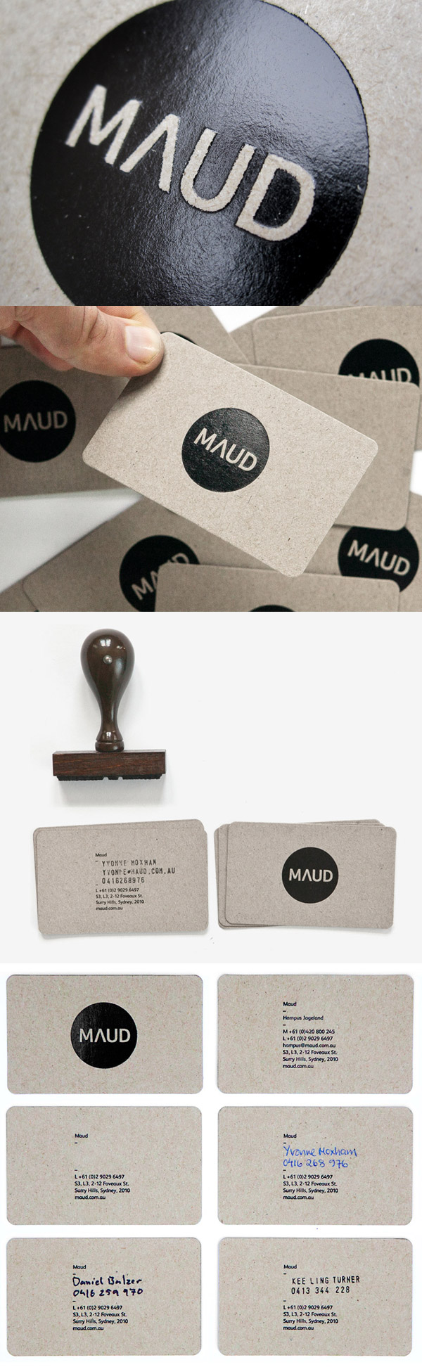 Maud Natural Business Cards