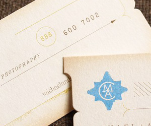 Micheal & Anna Costa Photography's Luxury Business Cards