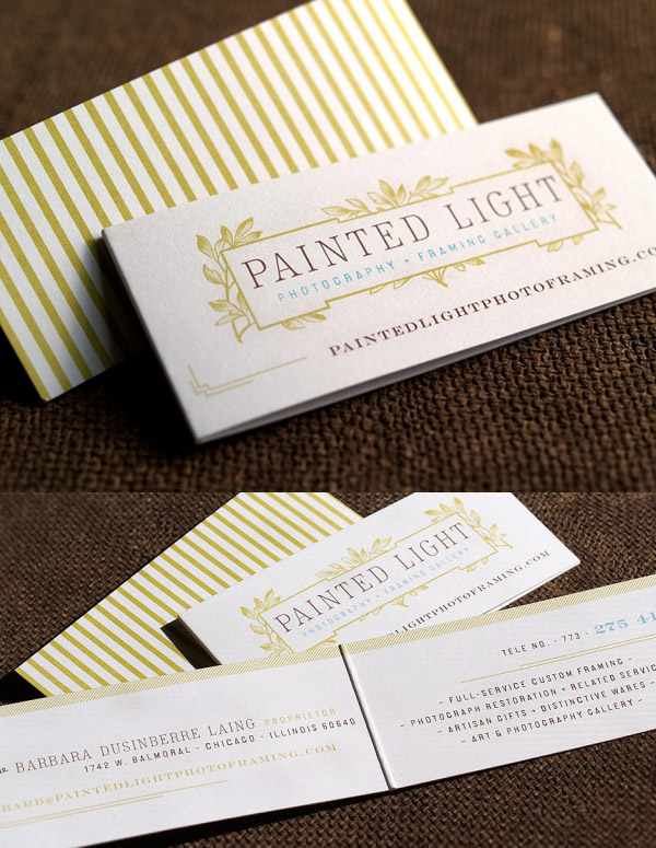 The Painted Light's Elegant Business Card Booklet