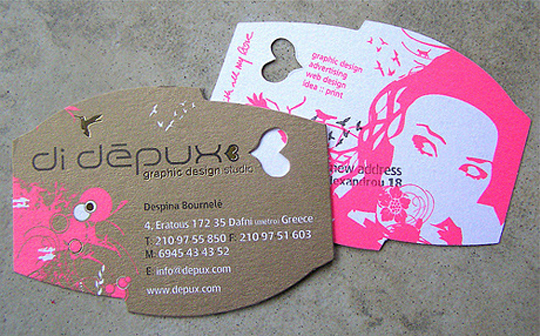 Di Depux's Uniquely Shaped Business Card