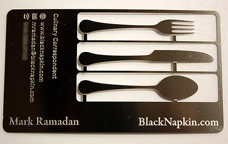 Black Napkin's Business Card