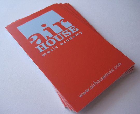 Airhouse's Simple Red Business Card