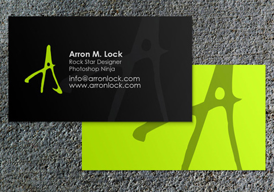 Arron Lock's Rockin' Business Card