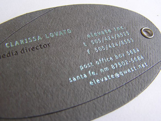 Clarissa Lovato's Elliptic Business Card