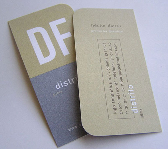 Hector Ibarra's Trimmed Business Card