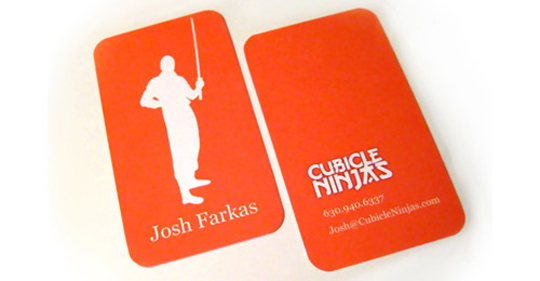 Josh Frakas' Orange Business Card