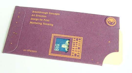 Unique Envelope Designed Business Card for Kevin Nyenhuis