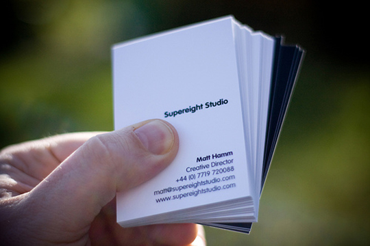 Matt Hamm's Minimalist Business Card