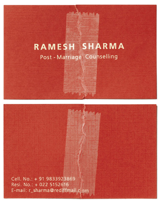 Ramesh Sharma's Patched Business Card