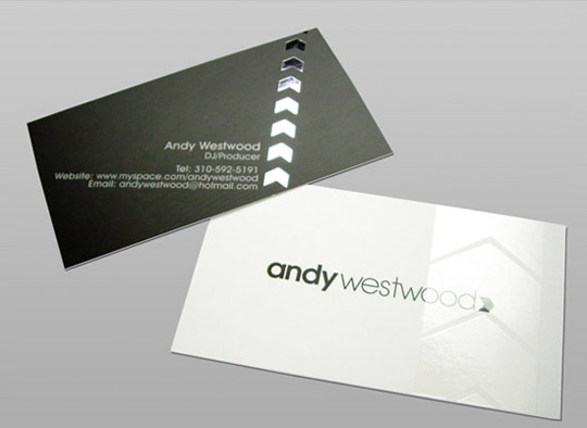 Andy Westwood's Business Card