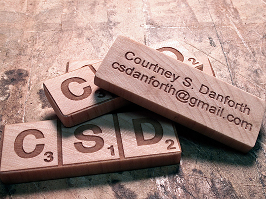 Courtney Danfoth's Unique Business Card