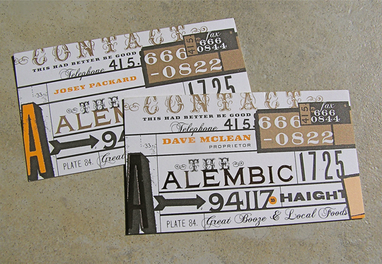 The Alembic's Business Card