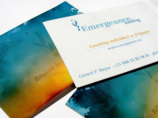 Emergeance Coaching's Artful Business Card
