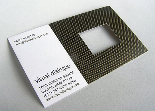 Visual Dialogue's Unique Business Card