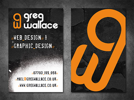 Greg Wallace's Cool Business Card