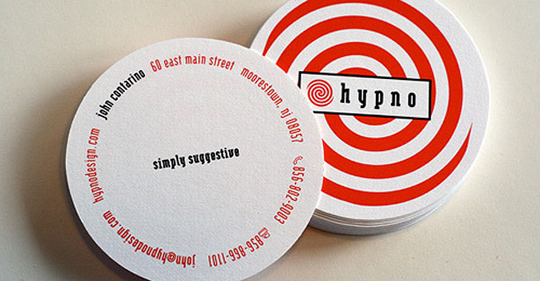 John Contarino's Swirly Business Card