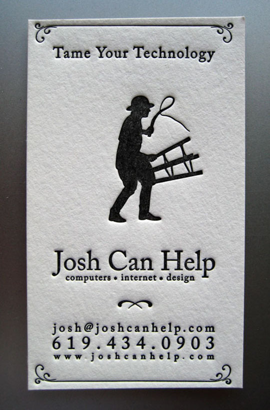 Josh Can Help's Creative Business Card