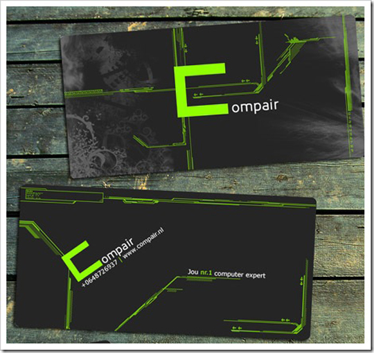Compair's Cool Hi-Tech Business Card