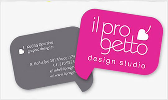 Il Progetto's Speech Balloon Business Card