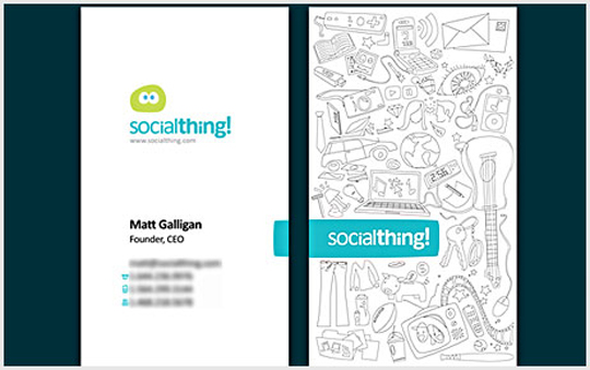 Matt Galligan's Business Card for Social Thing
