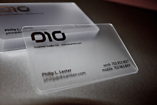 Dream Ten Studio's Business Card