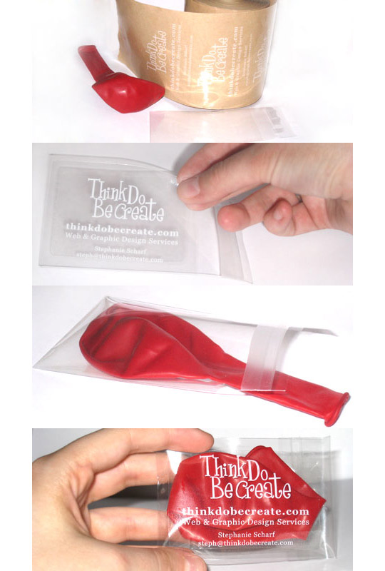 Think Do Be Create's Balloon Business Card