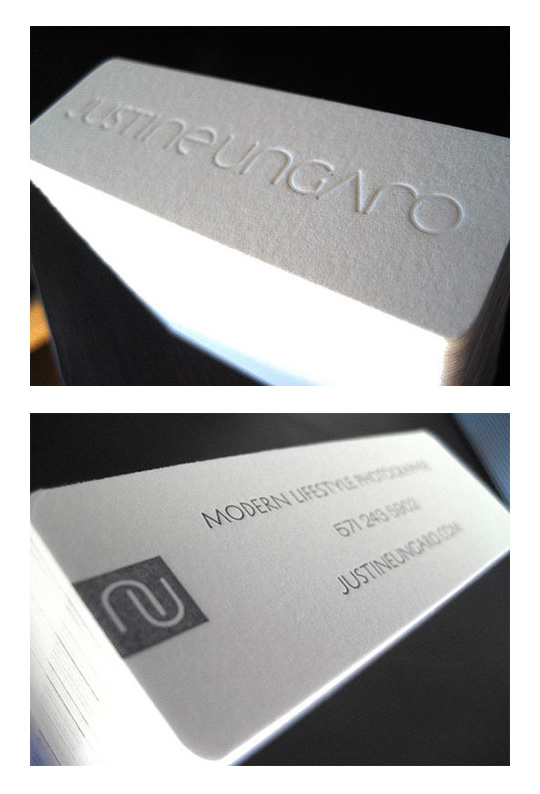 Justine Ungaro's Long Business Card